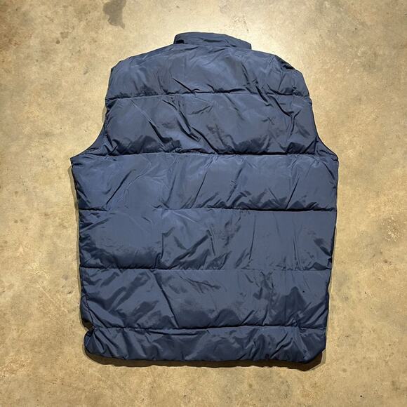 Vintage 80s Manor House Navy Goose Down Puffer Vest - Picture 3 of 4